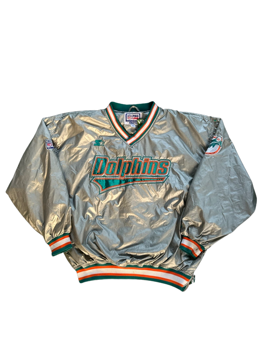 Vintage Miami Dolphins Silver Starter Jacket