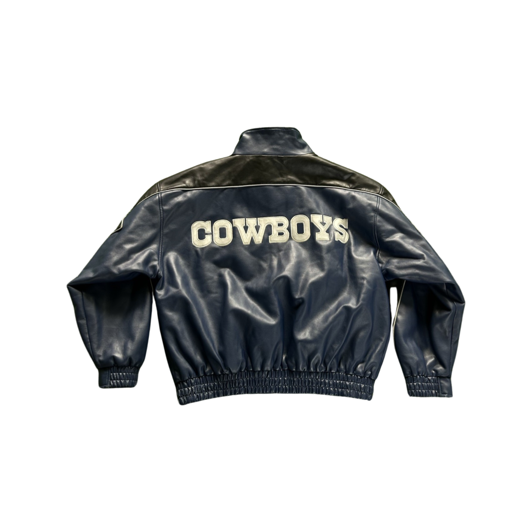 Vintage Leather Cowboys Jacket