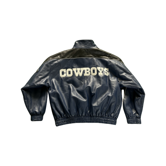 Vintage Leather Cowboys Jacket