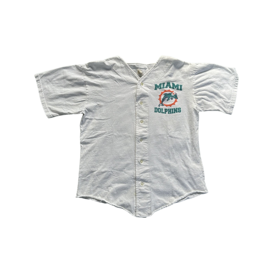 Vintage Miami Dolphins Baseball Button up