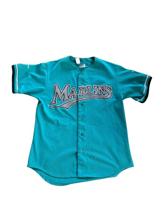 Vintage Miami Marlins Aqua Baseball Jersey