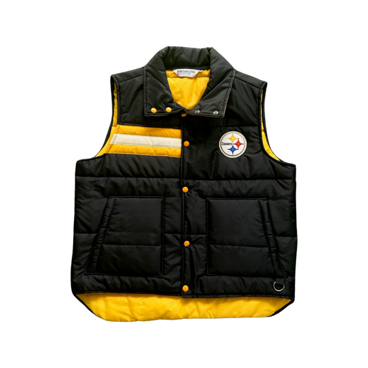 Vintage Pittsburgh Steelers Puffer Vest
